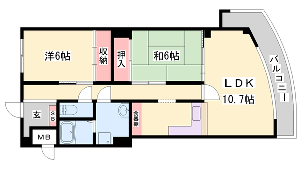 滝野駅 徒歩13分 3階の物件間取画像